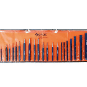 KIT/24/ST GROZ PUNCH & COLD CHISEL SET, 24 PCE