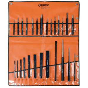 KIT/26/ST GROZ PUNCH & COLD CHISEL SET, 26 PCE
