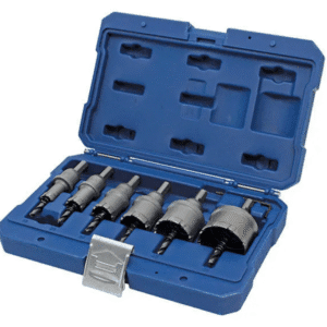 HOLEMAKER 6 PIECE TCT HOLESAW SET, 25MM DEPTH, CONTAINS 16, 20, 25, 32, 40 & 50MM DIA.