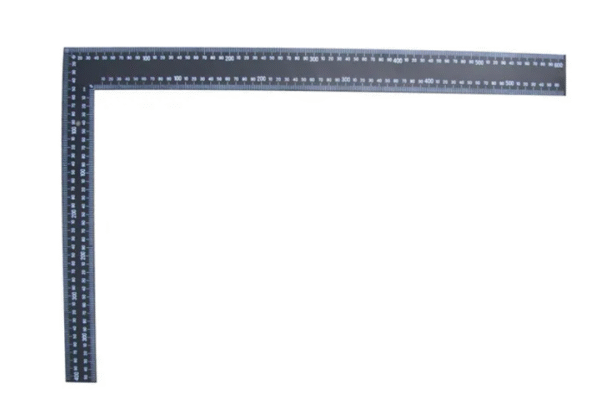 24"/600MM METRIC/IMPERIAL BLACK CARPENTERS SQUARE
