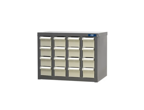 ITM PARTS CABINET, METAL, A8 16 DRAWERS 466W x 222D x 350H