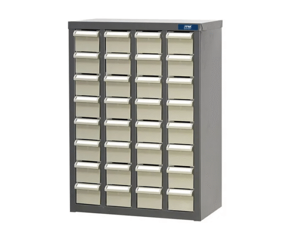 ITM PARTS CABINET, METAL, A8 32 DRAWERS 466W x 222D x 642H