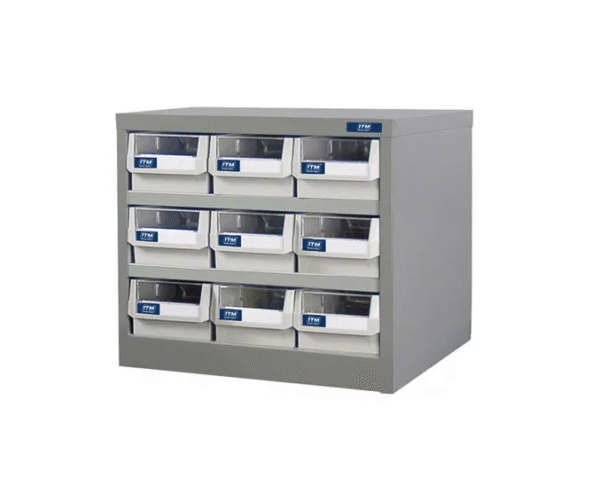 ITM PARTS CABINET, METAL HD 9 DRAWERS 550W x 400D x 440H