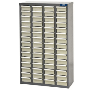 ITM PARTS CABINET, METAL WITH ABS DRAWERS ST2 60 DRAWERS 586W x 222D x 937H
