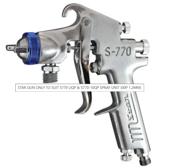 STAR GUN ONLY TO SUIT S770-2QP & S770-10QP SPRAY UNIT (00P 1.2MM)