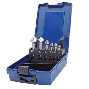 HOLEMAKER COUNTERSINK SET, 6 PIECE, 3 FLUTE 90 DEGREE, 3 - 20.5MM