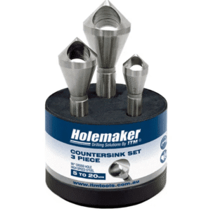 HOLEMAKER CROSS HOLE COUNTERSINK SET, 90 DEGREE, 3 PIECE