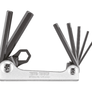 TENG FOLDING MM HEX KEY SET, 7PCE, 2.5MM-10MM