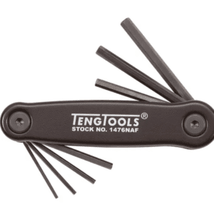 TENG FOLDING AF HEX KEY SET, 7PCE, 1/16"-7/32"