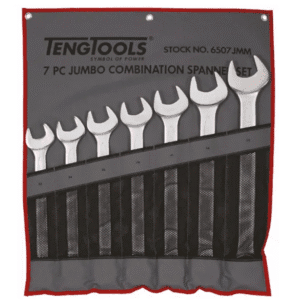 TENG COMBINATION SPANNER SET W/WALLET, METRIC, 7PCE, 33MM-50MM