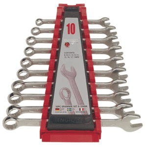 TENG COMBINATION SPANNER SET, METRIC, 10PCE, 8MM-19MM