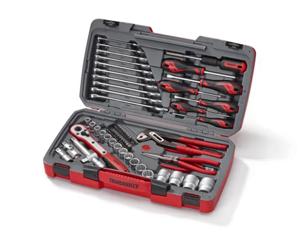 TENG 68PCE 1/2" DR. METRIC SOCKET & TOOL SET 12PNT