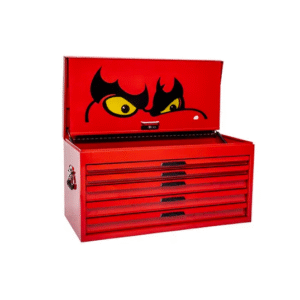 TENG 37" PRO TOP BOX, 5 DRAWERS, RED