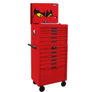 TENG 278PCE 26" 11 DRAWER STACK TOOL KIT, METRIC & IMPERIAL, PS TRAYS, RED