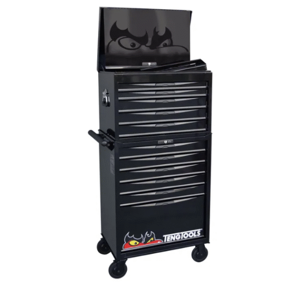 TENG 316PCE 26" 11 DRAWER STACK TOOL KIT, METRIC & IMPERIAL, PS TRAYS, BLACK