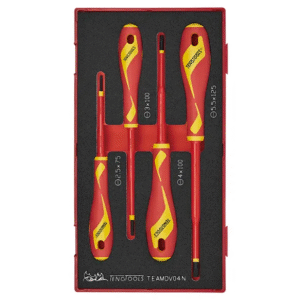 TENG 4PCE SCREWDRIVER SET INSULATED FLAT