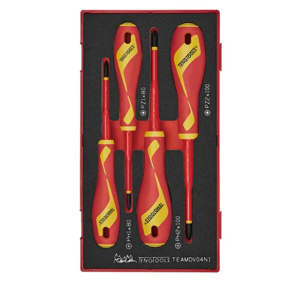 TENG 4PCE SCREWDRIVER SET INSULATED PH/PZ