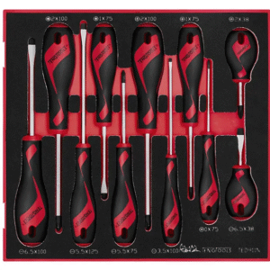 TENG 11PCE MD SCREWDRIVER SET - TED-TRAY