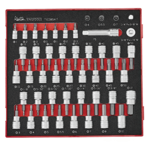 TENG 47PCE 1/4" & 3/8" BIT SOCKET SET EVA2