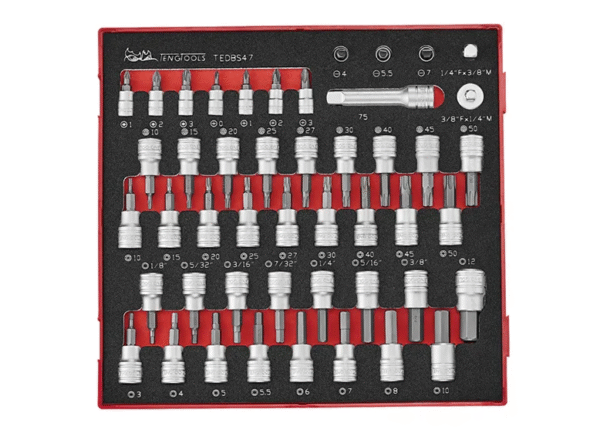 TENG 47PCE 1/4" & 3/8" BIT SOCKET SET EVA2