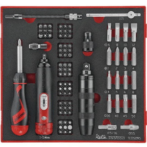 TENG 95PC TORQ S/DRIVER 1-5NM & ACC. SET - TED-TRAY