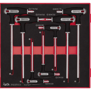TENG 7PCE TORX TP/TPX T-HANDLE SET 10-40 -TED-TRAY