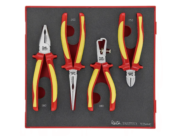 TENG 4PCE MB 1000V VDE PLIER SET - TED-TRAY