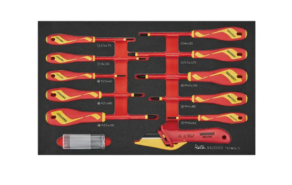 TENG 15PCE INSULATED SCREWDRIVER & KNIFE SET EVA3