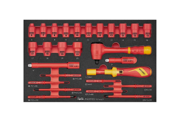 TENG 27PCE SOCKET & TORQUE SCREWDRIVER SET INSULATED