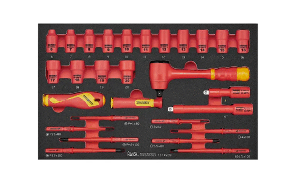 TENG 28PCE SOCKET AND SCREWDRIVER SET INSULATED