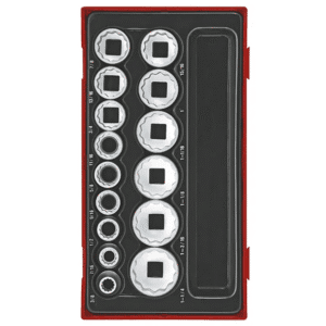 TENG 15PCE 1/2" DR. AF SOCKET SET - TC-TRAY