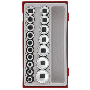 TENG 17PCE 1/2" DR. SOCKET SET 10-32MM - TC-TRAY