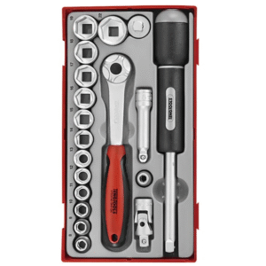 TENG 19PCE 3/8" DR. SOCKET & ACC SET 8-22MM - TC-TRAY