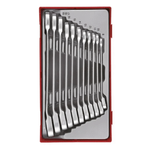 TENG 11PCE REV. RATCHET COMBINATION SPANNER SET 8-19MM - TC-TRAY