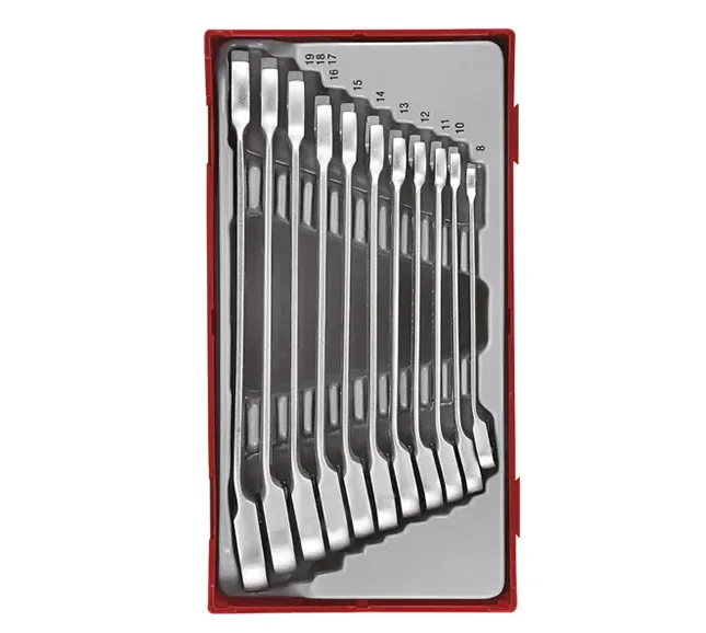 TENG 11PCE REV. RATCHET COMBINATION SPANNER SET 8-19MM - TC-TRAY