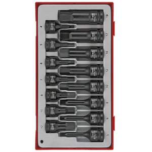 TENG 15PCE 3/8" &1/2" DR. MM HEX SOCKET SET - TC-TRAY