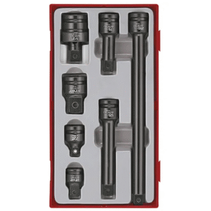 TENG 7PCE 1/2" DR. IMP ACC SET (D ) - TC-TRAY