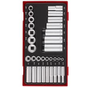 TENG 32PCE 1/4" & 3/8" DR. REG/DEEP AF SOCKET SET (12-PT) - TC-T