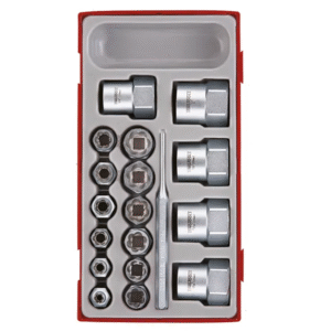 TENG 3/8" & 1/2" DR. STUD EXT SOCKET SET - TC-TRAY