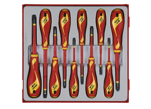 TENG 10PCE MD 1000V VDE SCREWDRIVER SET - TTD-TRAY