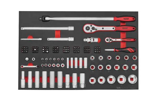 TENG 126PCE SOCKET SET 1/4" & 1/2" DR. (EVA)
