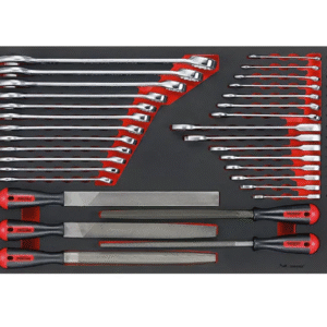 TENG 32PCE ROE SPANNER (STD & RAT) & FILE SET (EVA)
