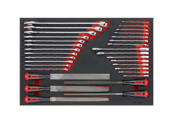TENG 32PCE ROE SPANNER (STD & RAT) & FILE SET (EVA)