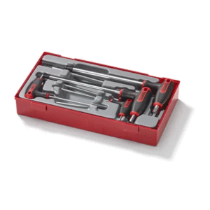 TENG 7PCE T-HANDLE HEX DRIVER SET 2.5-8MM - TC-TRAY