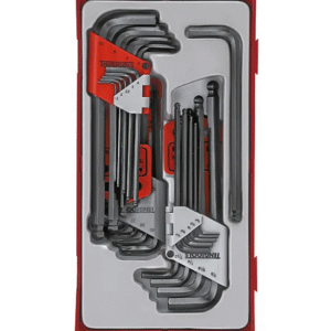 TENG 28PCE MM/AF HEX & TX BALL-END KEY SET - TC-TRAY