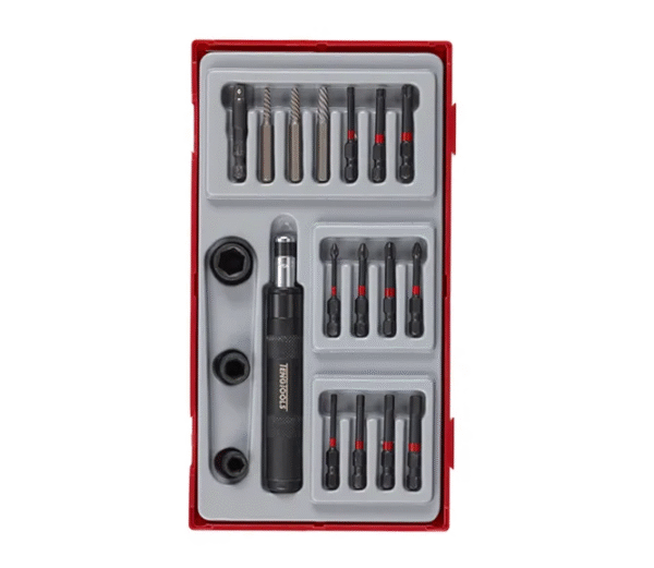 TENG 19PCE 1/4" DR. IMPACT DRIVER SET - TC-TRAY