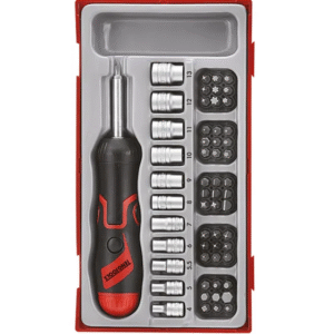TENG 64PCE MD RATCHET SCREWDRIVER BITS & SOCKET SET - TC-TRAY