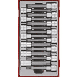 TENG 15PCE 1/2" DR. RIL/SPL BITS SOCKET SET - TC-TRAY