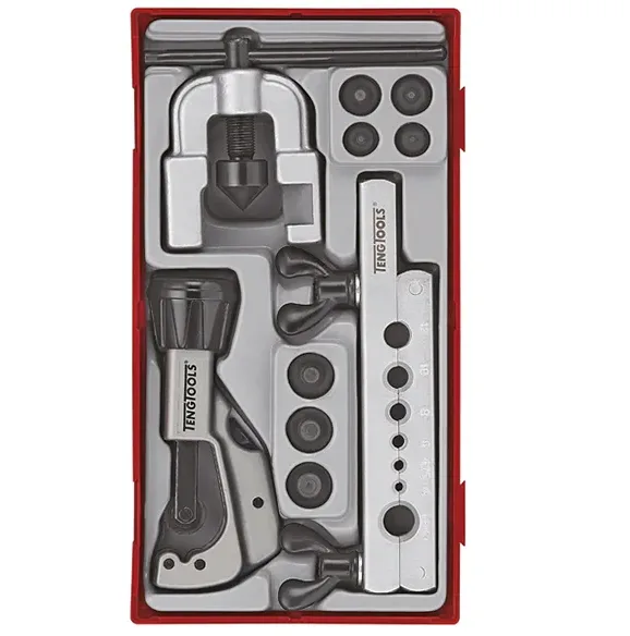 TENG 10PCE DOUBLE FLARING TOOL SET - TC-TRAY