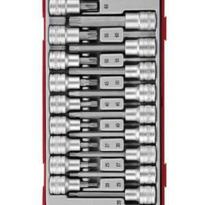TENG 18PCE 1/2" DR. TX BIT SOCKET SET - TC-TRAY